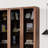 Light luxury walnut bookcase