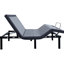 Base de lit simple très longue réglable, gris et noir, télécommande sans fil avec positions préréglées, zéro gravité, antisnore, télécommande de massage, préréglage par gravité, deux moteurs