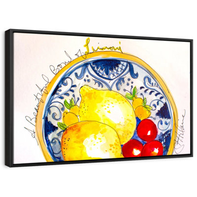 «Anas Bowl Of Limoni», reproduction sur toile
