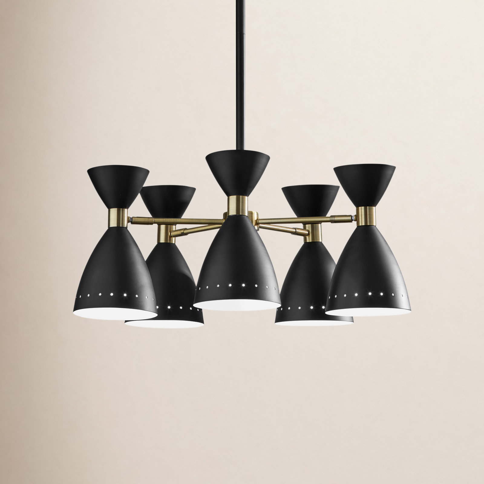 Bimini Iron 5-Light Chandelier, Black