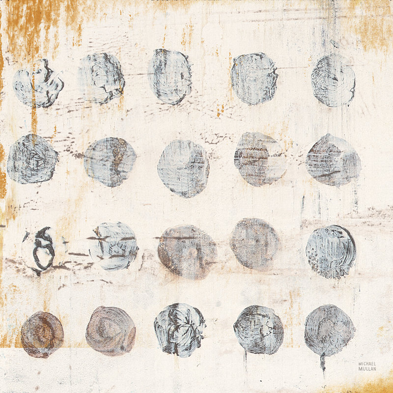 «Raw Sienna XVII» par Michael Mullan - reproduction d'un seul cadre, H 12 po x l 12 po x P 1,25 po, Imprimé avec cadre noir