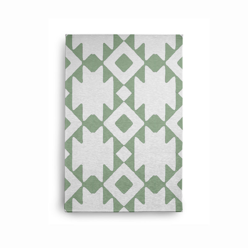 Chenille Geometric Indoor Rug, Rectangle 3' x 5'