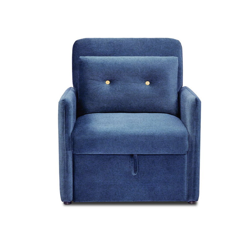 Melany Velvet Wide Tufted Armchair and Ottoman