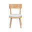 Ensemble de 2 chaises de salle à manger rembourrées modernes