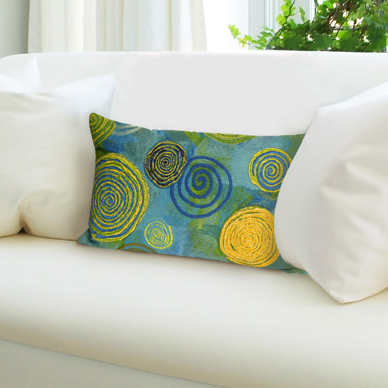 Outdoor Throw Pillow, Blue