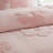 Soft Pink Twin Bedding Sets, Chenille Tufted Floral Design, Reversible & Antimicrobial