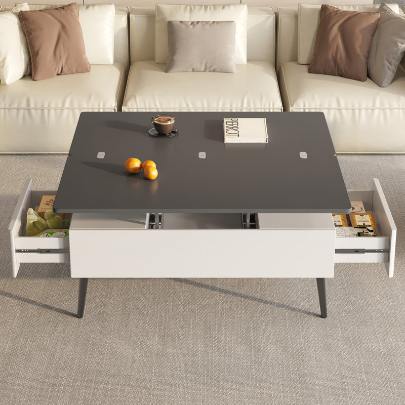 Lift Top Coffee Table With Storage Drawer,Modern 3 In 1 Center Table