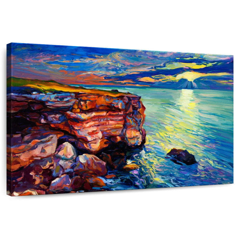 Gillard Shoreline Rock Cliff, H 16 po x l 24 po