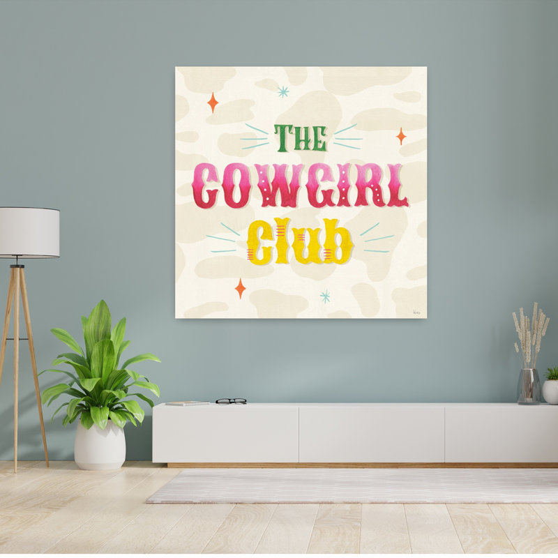 Cowgirl Club VI, art abstrait contemporain, H 48 po x l 48 po