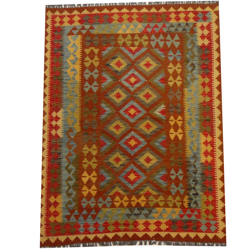Tapis rouille tissé à la main Azpeitia
