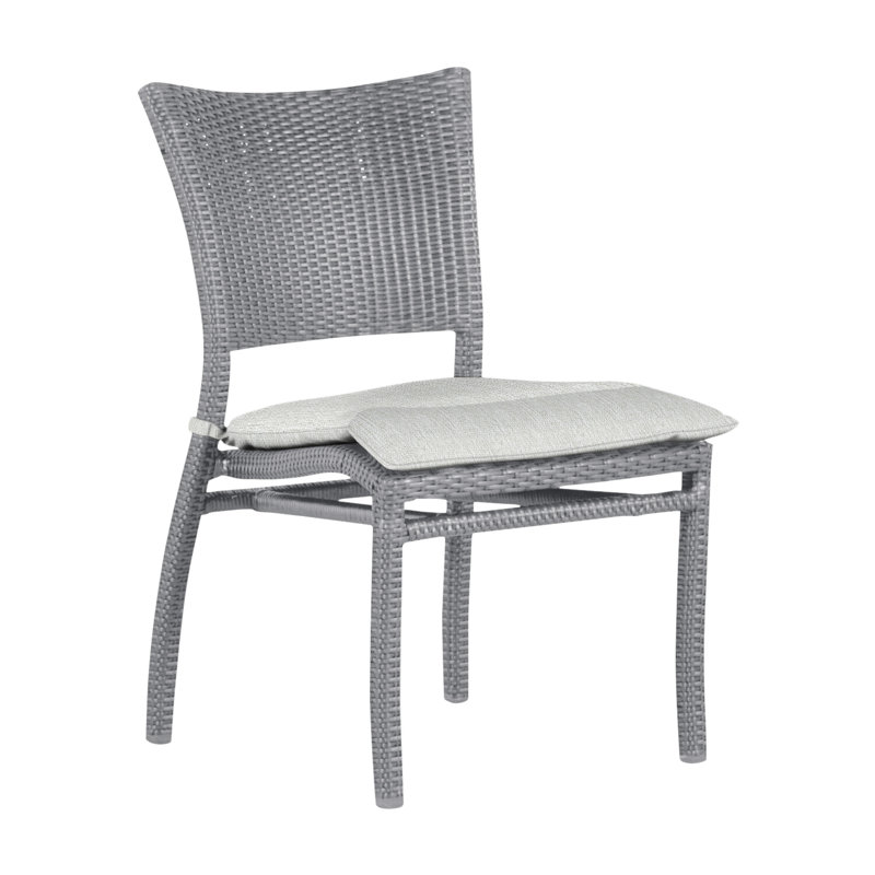 Chaise d'appoint d'extérieur Skye N-Dura, Huître, Pas de soudure, Perle Bali