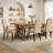 Mardell Fabric Upholstered Classic Dining Chair with Nailhead Trim Solid Wood Legs-916386584