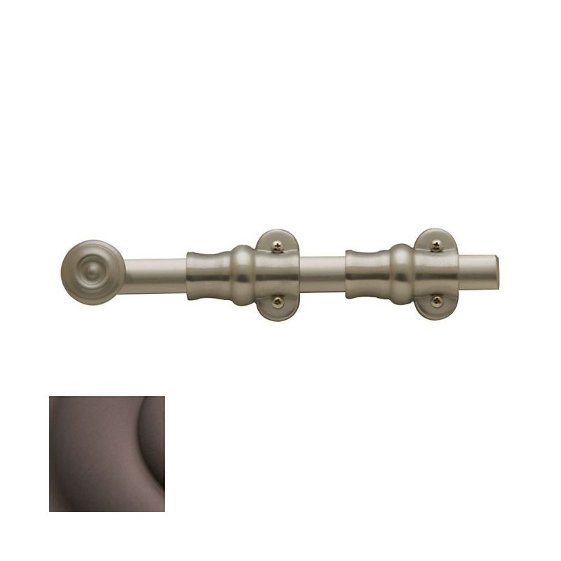 Ornamental Surface Bolt, 9.1" H x 2.8" W x 2.2" D, Venetian Bronze