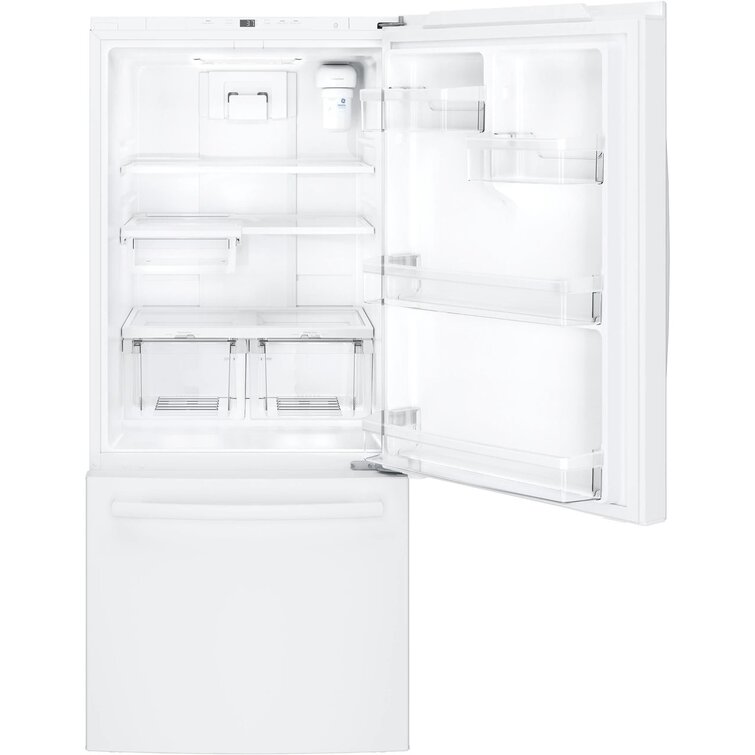 GE 30 in. 21.0 cu. ft. Bottom Freezer Refrigerator - Stainless Steel