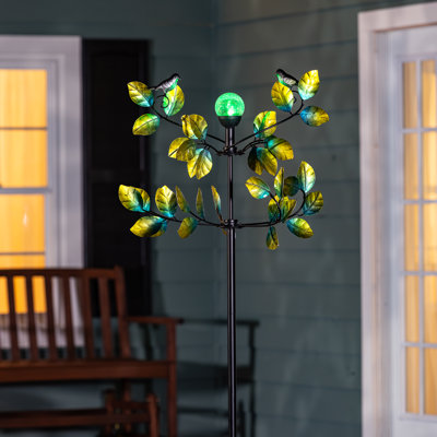 Bird and Leaves Solar Wind Spinner, 80in