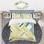  Ensemble de housse de couette abstraite à rayures diagonales Mid-Century-40703065