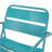 Teal Iron Chair: Outdoor Relaxation Dream, 24.07 In. D, 26.42 W, 25.62 H, 14.26 Lb Wt Enjoy Relaxing In Style, Depth, Width, Height,