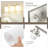 Brushed Nickel Bathroom Vanity Light Fixture 3-Light Modern Wall Sconce With Milky Glass Shades For Mirror Lighting-364718951-364718873-364718950