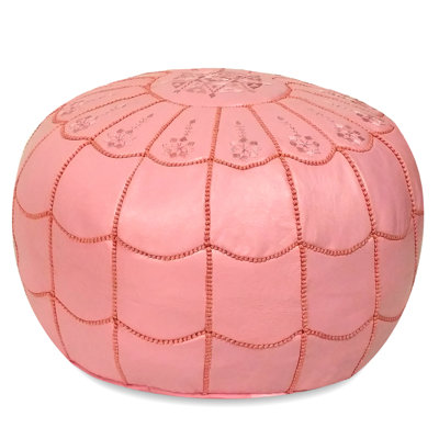 Leather Pouf