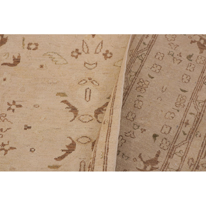 Tapis unique brun / brun clair de 9 pi x 11 pi 7 po par Arshs Fine Rugs