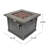 Sherry Polyresin Propane Smokeless Fire Pit Table with Hidden Fuel Tank-907533259