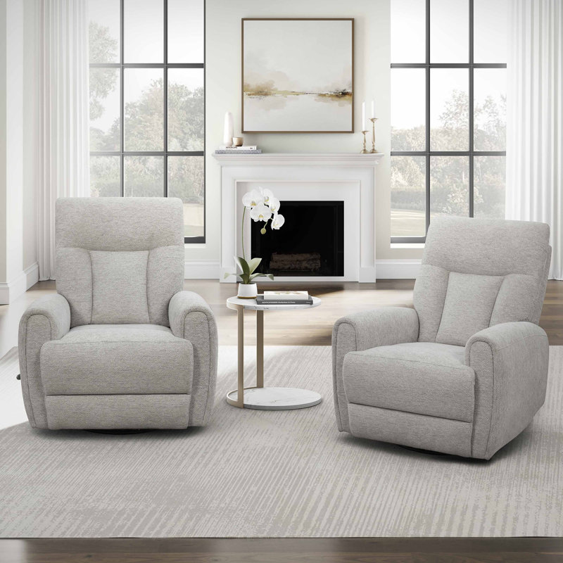 Trease Manual Swivel Glider Recliner Two Pack