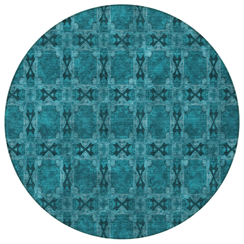 Tapis d'intérieur rond 8 pi