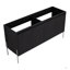Meuble-lavabo autoportant 60 po avec portes à fermeture douce (ensemble KD) 60 po - évier inclus