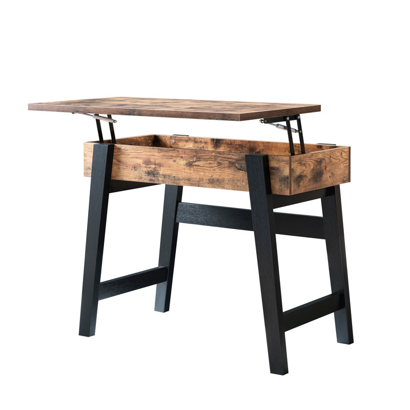 Junius 36'' Console Table, Distressed Wood
