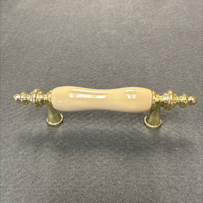 Flare Foot Pull Brass With Almond Ceramic Insert