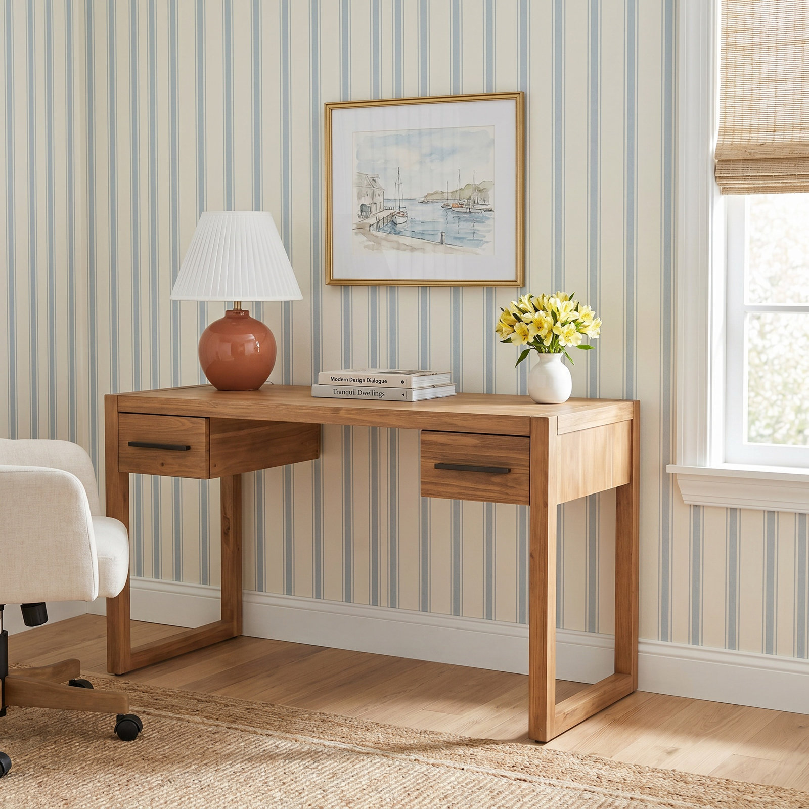 Modica Writing Desk, Honey Brown