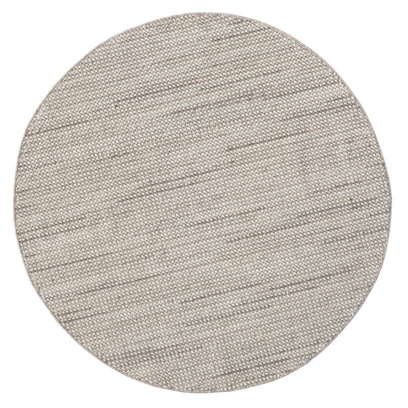Elysia light grey Rug, Round 120cm