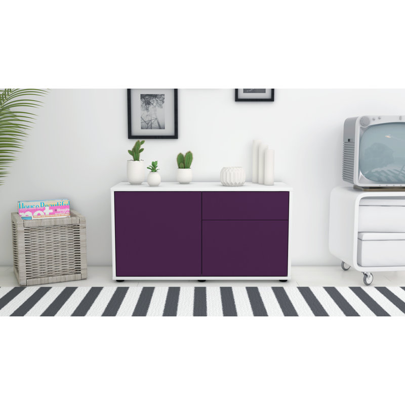 Montrose Sideboard, White/Purple