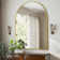 36"x48" Arched Bathroom Mirror - Gold Wall Mounted Vanity Mirror Aluminum Alloy Frame Large Arch Wall Mirror for Living Room, Bedroom and Entryway