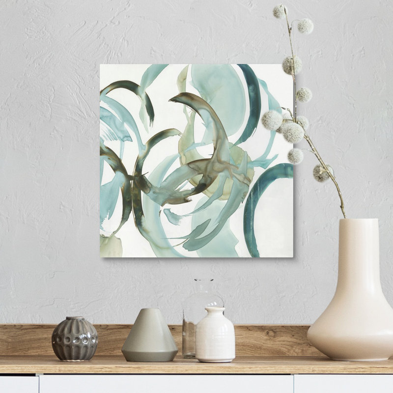 Reproduction d’art sur toile, "Hypnotic Curves I" par PI studio, H 12 po x l 12 po x P 1,25 po, Toile tendue