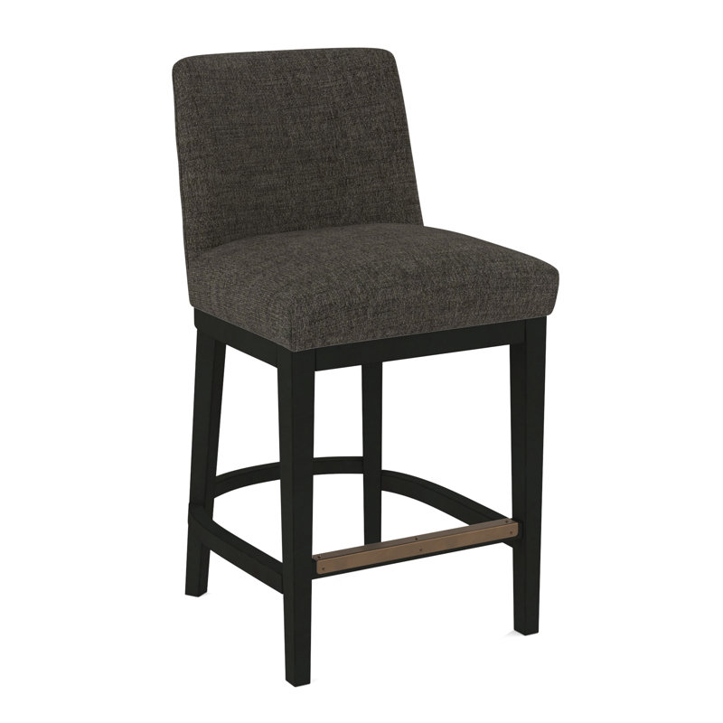 Upholstered Stool, Black, 61614-35