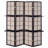 Tan and Cappuccino Panel Folding Screen