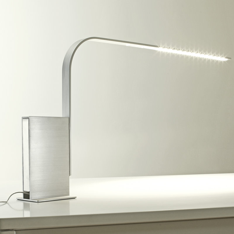 Lim Table Lamp, Brushed Silver