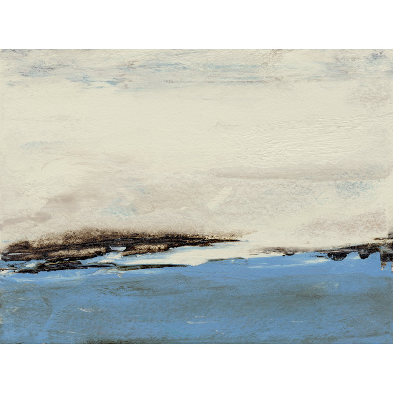 Bridges Cyan II by Sharon Gordon - Wrapped Canvas Painting, 81cm H x 122cm W