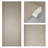 Oat Brown 6-Panel Single Rail Panel Track Extendable 48"-84" W x 91.4" H, Panel Width 15.75"