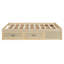 Lit plateforme double avec tiroirs de rangement spacieux-735916635