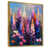 Toile avec cadre flottant or