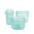 Zip Top Reusable Food Storage Bags | Full Set of 8 [Teal]  | Microwave, Dishwasher and Freezer Safe-1292510583