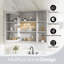 Armoire à pharmacie avec miroir et 2 tablettes fixes l 34 po x H 30 po-70377466
