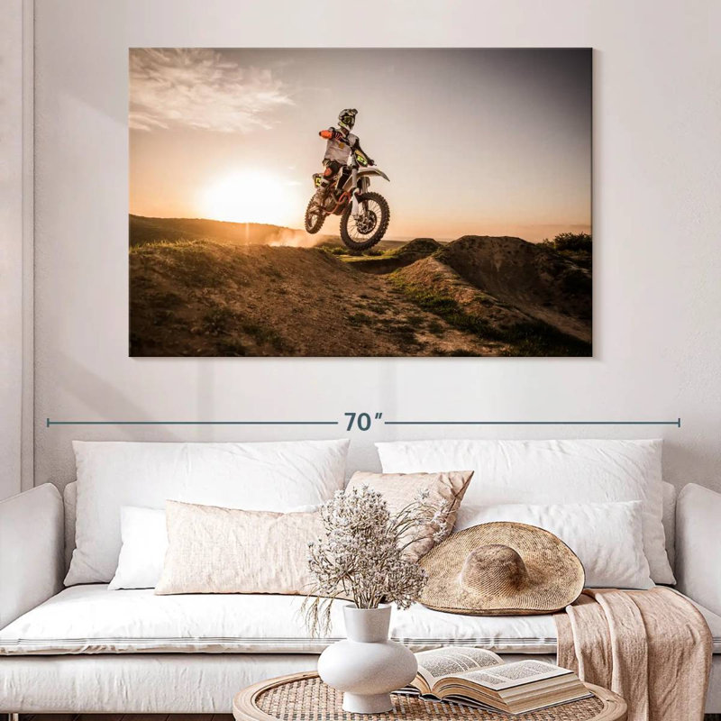 Dirt Bike Racer, H 34 po x l 51 po