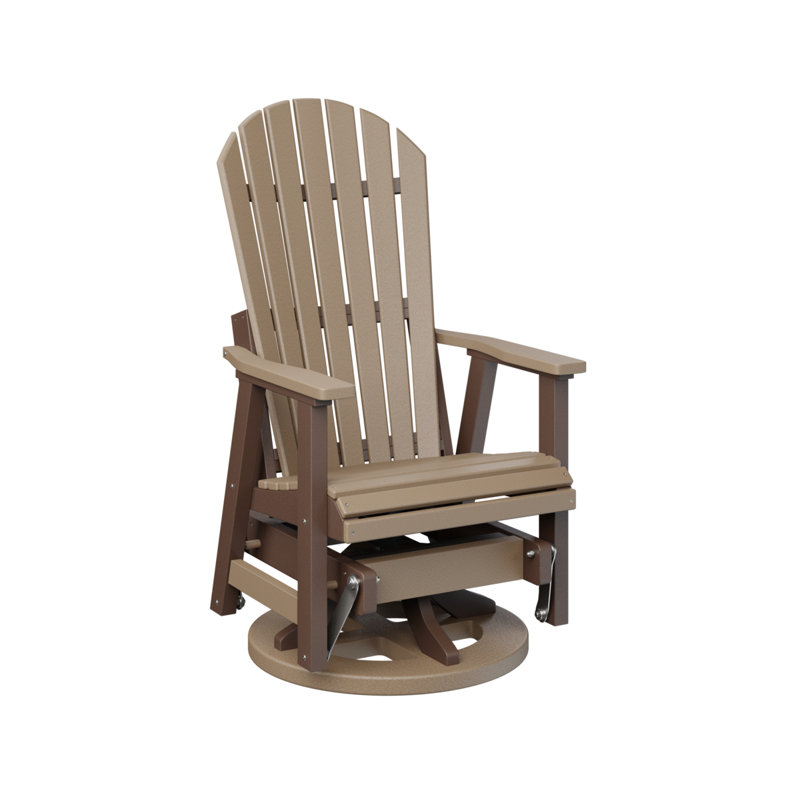 Fauteuil coulissant berçant berlinois berlinois, Weatherwood Top/Chocolate Brown Base
