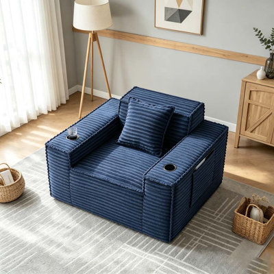 1Seater Compression Sofa Chair Boneless Couches