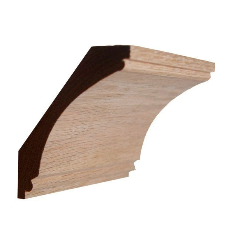 EWCR43 Crique de couronne non finie, Chêne rouge, H 4,25 po x l 0,875 po x P 42 po