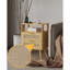 Table de chevet en rotin avec station de charge, table de chevet moderne ...