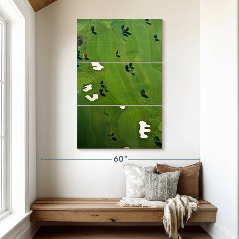 Sireci Golf Course From Above, 57" H x 36" W